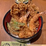 Shokutsuudo Koro Tempura Tenshou - えびあなご天丼