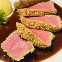 洋食 つばき - アップで(*´﹃｀*)ｼﾞｭﾙﾘ…