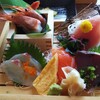 Kaisenton'Ya Sennen - センネン箱盛り定食刺身アップ