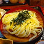 手打ちうどん 自遊席 - 季節の天ぷら盛り合わせ ざるうどん (冷)