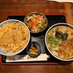 Okadaya - カツ丼セット、麺きしめん変更
