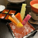 日本の宿 古窯 - バーニャカウダ！とにかく野菜が旨い！地産地消を希望します！