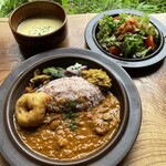 ジプシースマイル - 南インドチキンカレー　Ａセット　