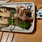 炭火焼鳥　田むら家 - 玉ねぎにピーマン