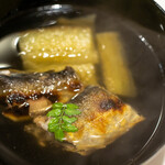 うを徳 - 2022.7 長良川天然鮎と熊本焼茄子のお椀