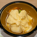 うを徳 - 2022.7 自家製アイスクリーム 佐賀白いちじく 杏コンポート 山梨桃