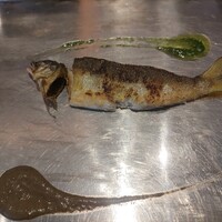 くずし鉄板 あばぐら 神田店 - しずかの鮎うるかソース