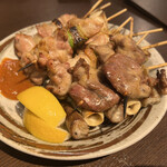 Kushiyaki No Miyako - おまかせ串盛り10本、味は指定することもおまかせオーダーすることも可能