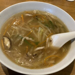 SHUKU - 肉絲湯麺（糸切あんかけめん）