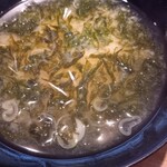 すし屋 銀蔵 - みそ汁、青さのり