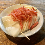 宇ち多゛ - だいこん 生姜のっけて お酢