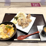 とり専門店 鳥さく - 唐揚げミニ親子丼定食¥1,089