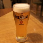 銀座 肉流 - ランチ生ビール　300円