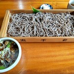 瀧不動生蕎麦 - かも汁板そば