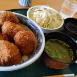志多美屋本店 - 厚切りソースかつ丼 全貌