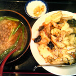 Mimmin - ラーメンセット（台湾ラーメン＋回鍋飯＋コーヒーサービス）６８０円