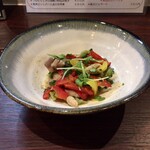 宵ノねこ - 恵那どりと夏野菜のガーリック炒め(ハーフ)