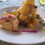 さんぽ道 - はちみつシフォンケーキセット