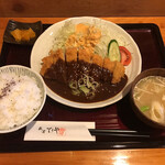 飯の肴 てらや - みそかつ定食