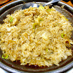 よし半 - 佐渡カキみそ焼き（サービスで焼きめしを作ってもらいました）