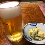 Ajihei Shiyokudou - 生ビール 660円