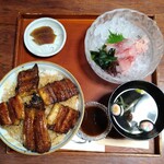 辻屋 - 上丼定食(ご飯大盛り)