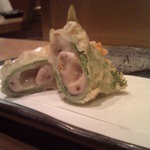 天ぷら　酒菜　醍醐 - 岩牡蠣の天婦羅。