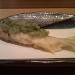 天ぷら　酒菜　醍醐 - 鮎の天婦羅。蓼酢おろし