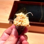 鮨 あらい - 毛蟹 手巻き