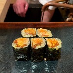 鮨 あらい - 追加 鮟肝西瓜奈良漬け巻き