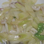 燕慶園 - やりいかとセロリの炒め