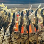 柳家 - 和良川の天然鮎です❤️