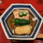 おおたに - 穴子と夏野菜の炊合せ