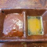 韓国料理 チキン＆サムギョプサル COCOYA - サムギョプサル（1280円）×2　タレ