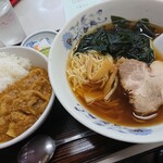 Chuuka Soba Tamiya - ラーメン＋半カレー（750円）