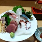 くつろぎ処 とりで - 刺身盛り＆冷酒