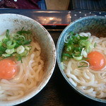 手打ちうどん　古奈門 - 釜玉×２