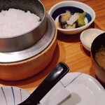 Katsu Koubou Wakou - ピッカピカのお釜ご飯＆シジミ汁