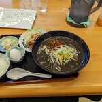 お食事処温泉旅館 結び - 黒ごま担々麺+セット