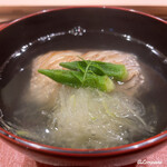 御料理 寺沢 - 太刀魚と冬瓜素麺の椀物
