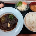 手しごとや 咲くら - いわし鯨ステーキ膳（1000円）＋ご飯大20円