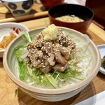 米幸 - 玄海アジのたたきサラダ丼定食