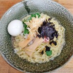 きくや - 背脂舞散る煮干しまぜSOBA  850円+味玉100円