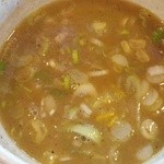 麺屋 たけ井 - スープ割りは、刻みネギや刻みチャーシューを足してくれる～♪嬉しい～♪(^o^)丿