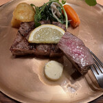 ステーキハウス キッチンリボン - 断面