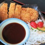 うどん万福 - とんかつ