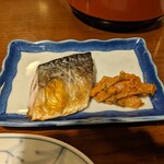 小瀬温泉ホテル - 焼き魚＆ゴボウ