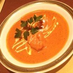 タゴール - 追加注文したバターチキン（トマトベースのチキンカリー）