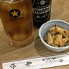 鳥竹 - 黒ホッピーセット＋お通し