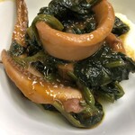 イル カンパネッロ - 季節限定メニュー　ヤリイカとほうれん草の煮込み